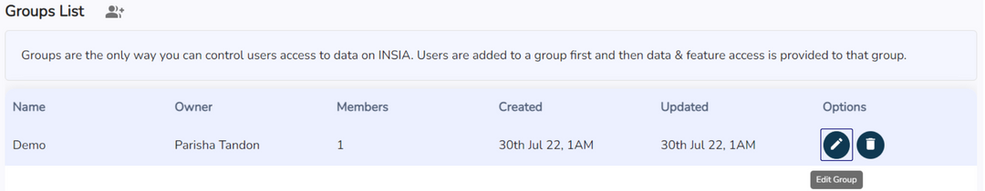 Edit Group